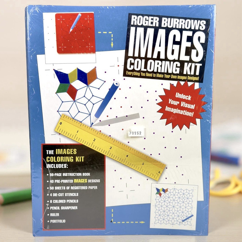 Rogers Burrows Images Coloring Kit Activity Set Ultimate‎ Coloring 2003 NEW NIP